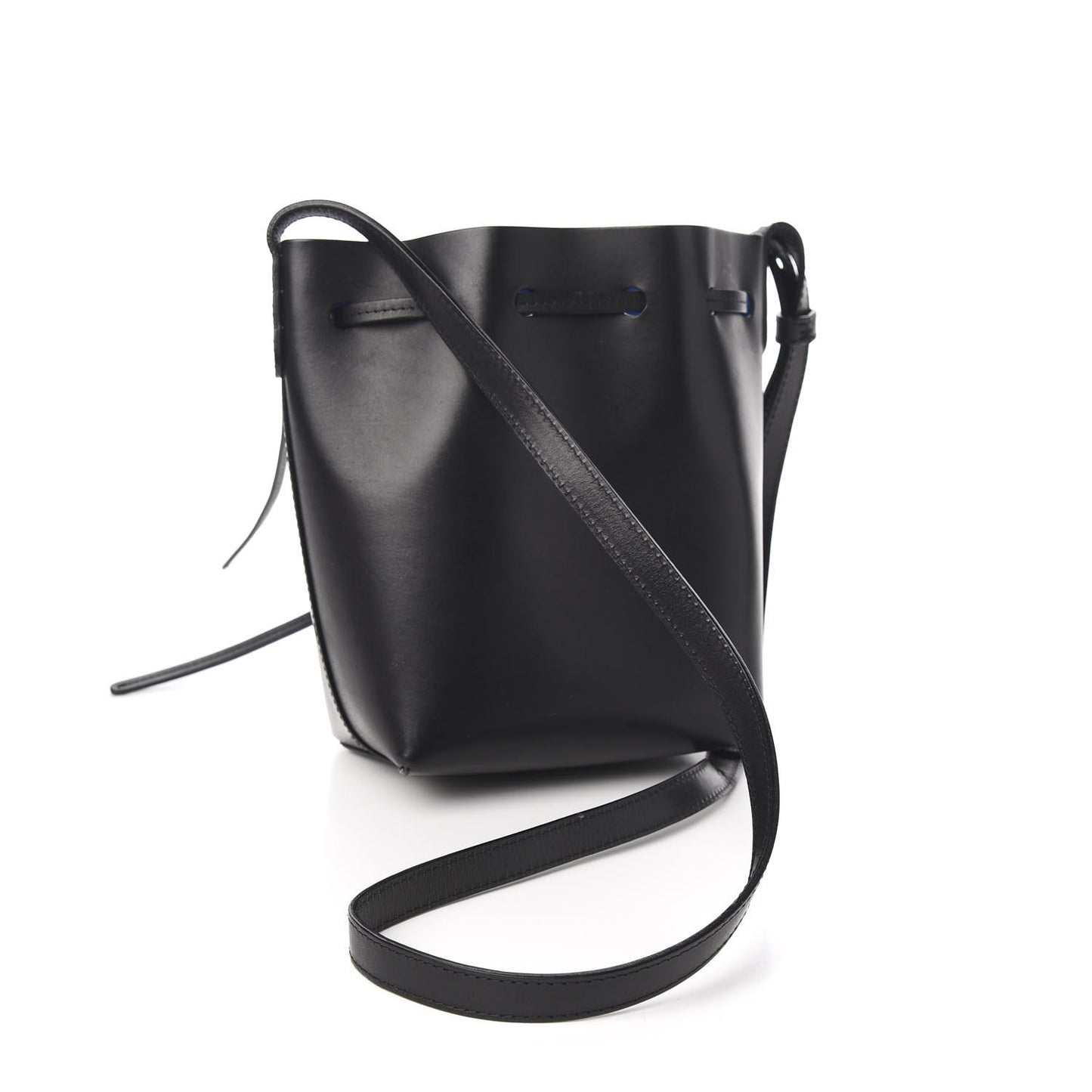 Calfskin Mini Mini Bucket Bag Black Royal