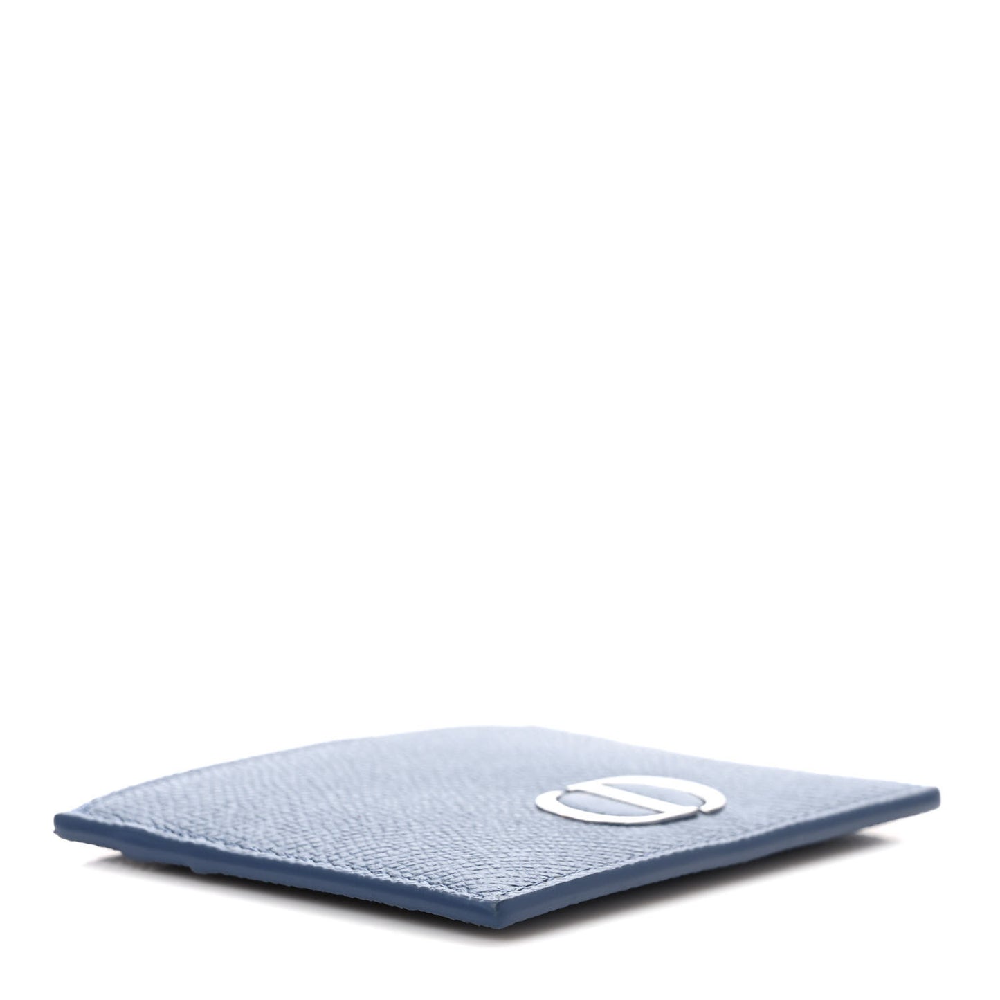 Grained Calfskin 30 Montaigne Card Holder Blue