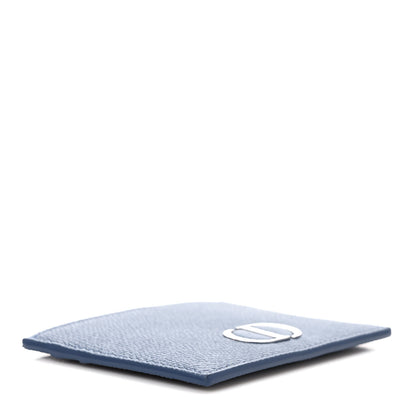 Christian Dior Grained Calfskin 30 Montaigne Card Holder Blue 4 of 6