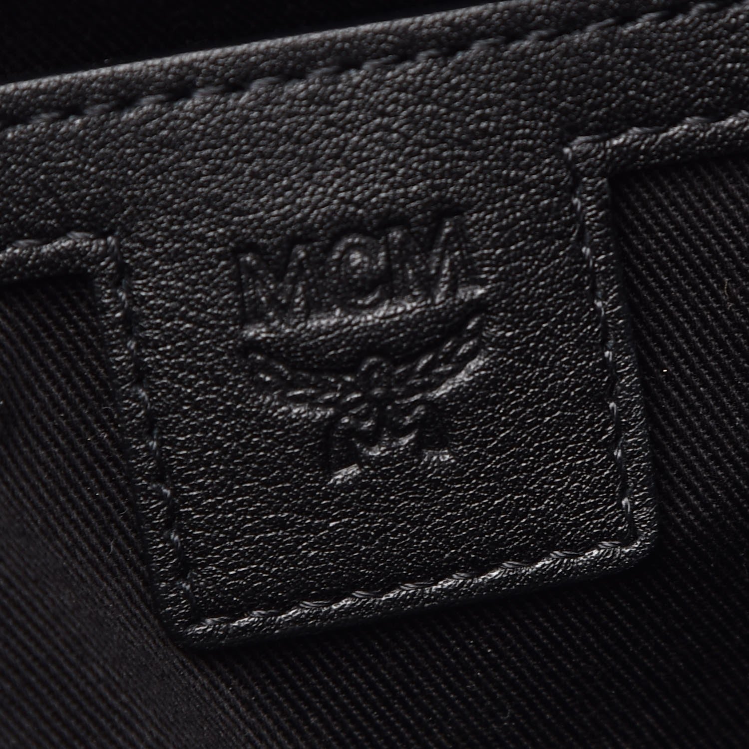 MCM Calfskin Ottomar Monogram Duke Backpack Black 7 of 7