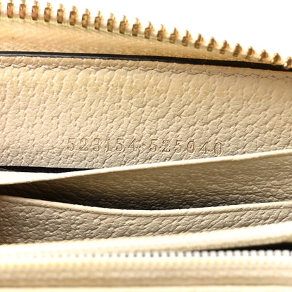 Gucci GG Supreme Monogram Flora Ophidia Zip Around Wallet White 7 of 13