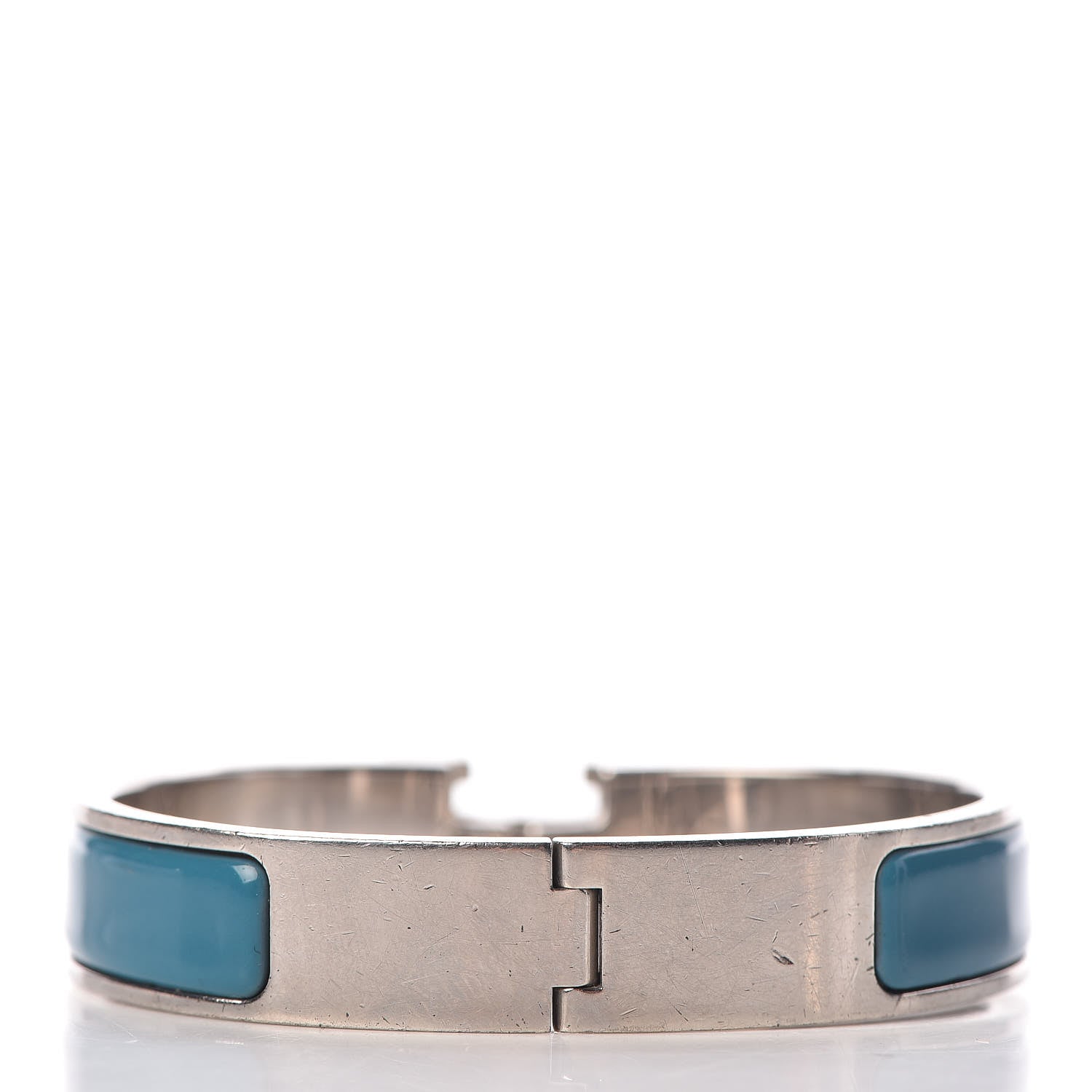 Hermes Enamel Narrow Clic Clac H Bracelet PM Bleu Indien 3 of 5