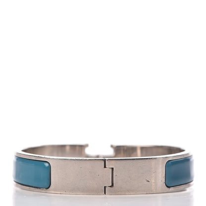 Hermes Enamel Narrow Clic Clac H Bracelet PM Bleu Indien 3 of 5