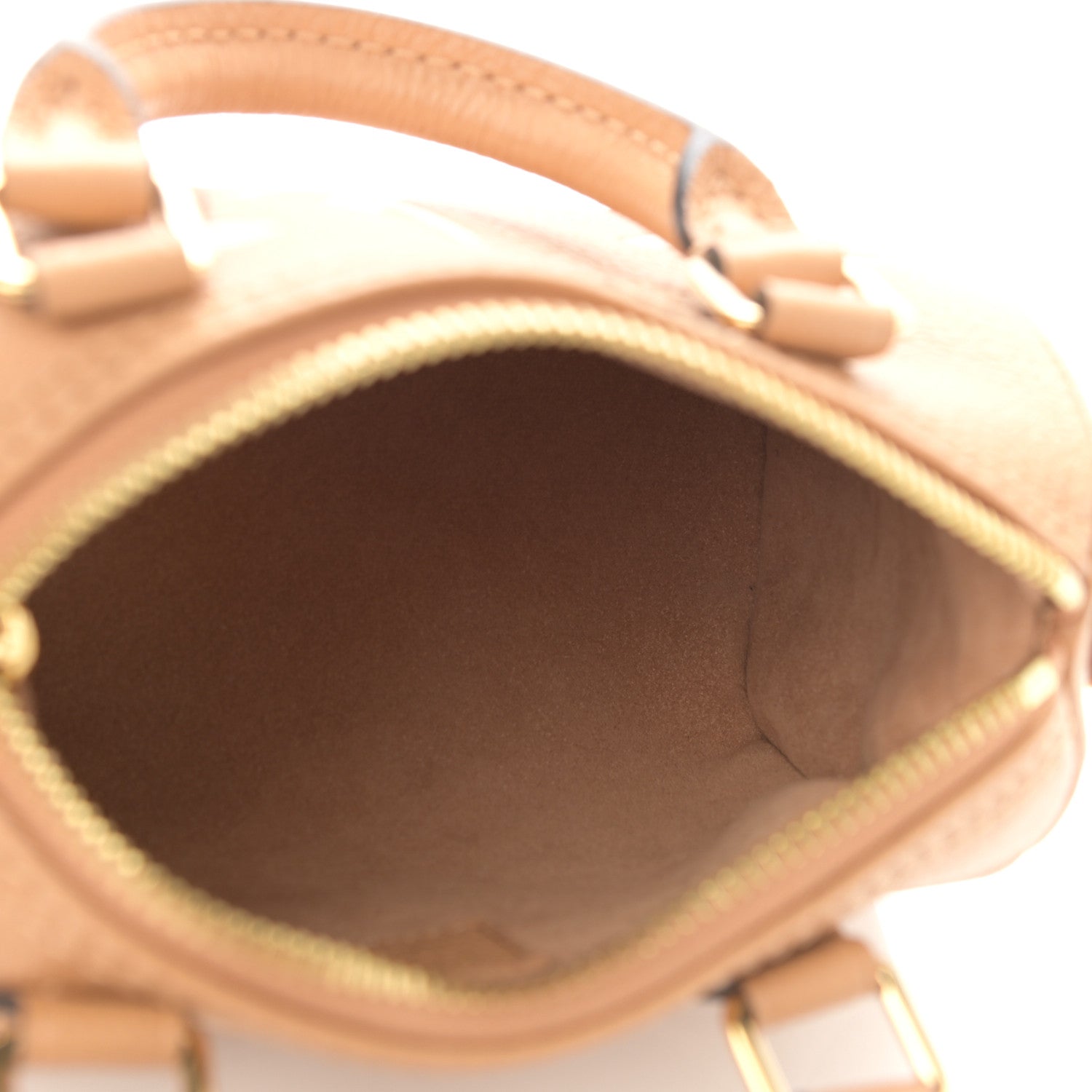 Louis Vuitton Empreinte Monogram Giant Nano Speedy Arizona Creme 5 of 9
