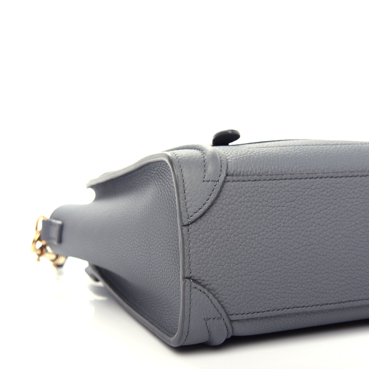 Celine Baby Drummed Calfskin Nano Luggage Kohl 8 of 10