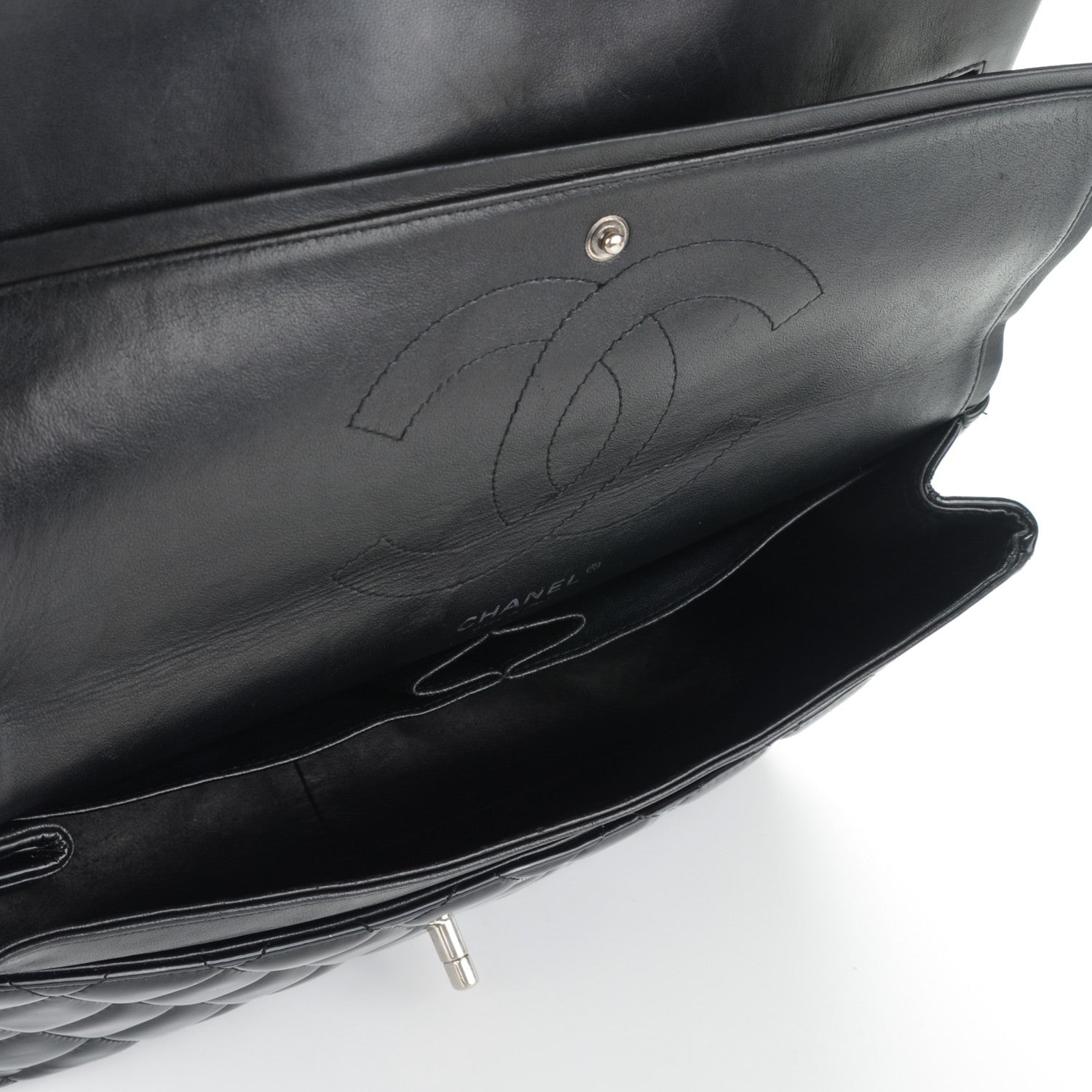 Chanel Patent Quilted Jumbo Double Flap Black 5 of 7
