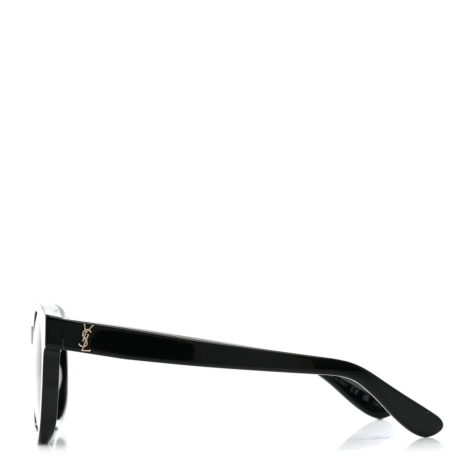 Saint Laurent Acetate Round Sunglasses SLM15 Black 3 of 8