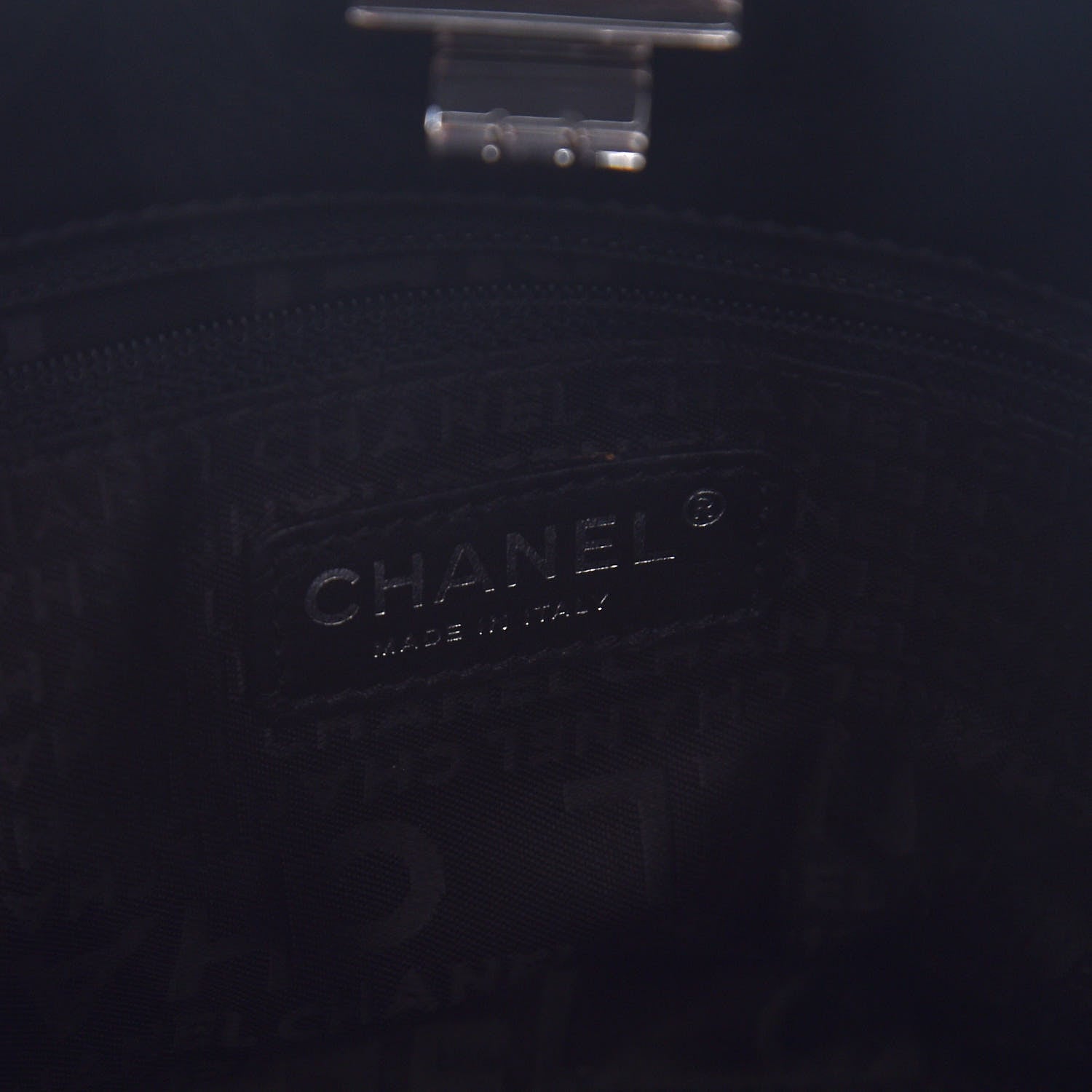 Chanel Glazed Crackled Calfskin Small Reissue Tote Black 6 of 10