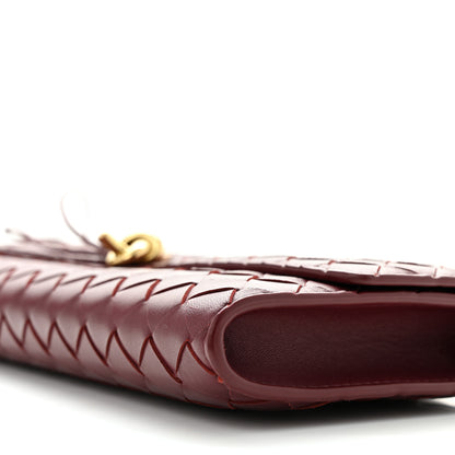 Bottega Veneta Nappa Intrecciato Long Andiamo Top Handle Clutch Barolo 10 of 10