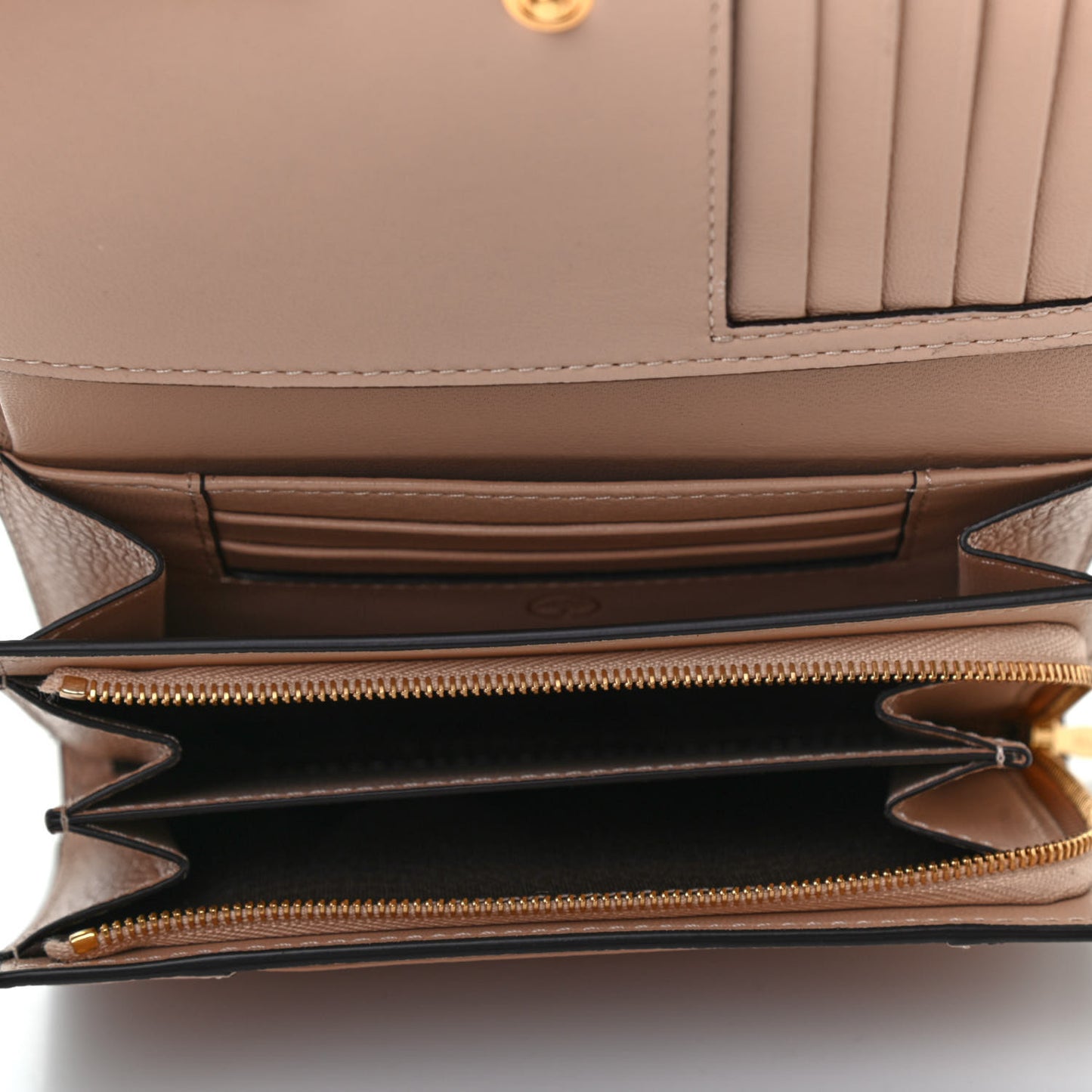 Small Classic Grain Medium Continental French Wallet Rosewater