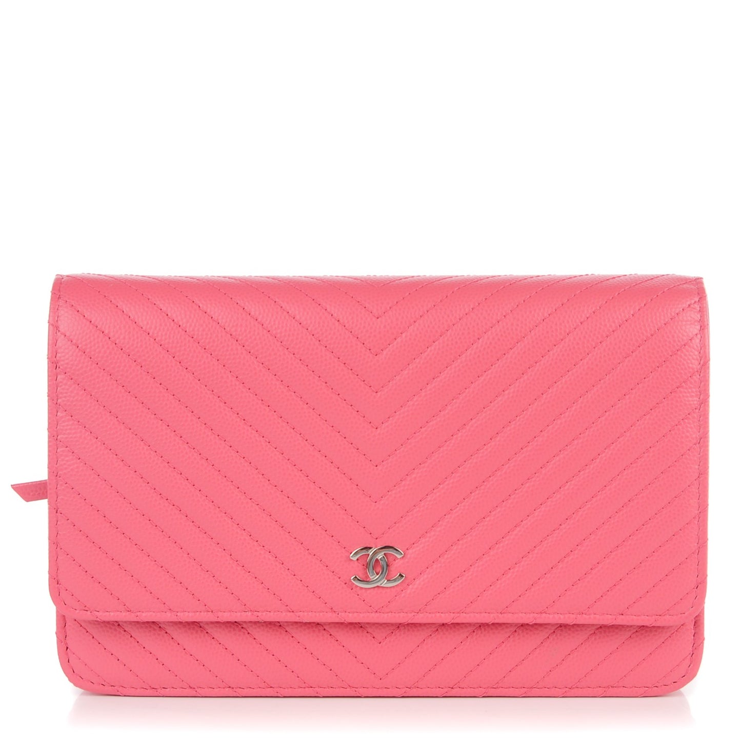 Caviar Chevron Wallet On Chain WOC Pink