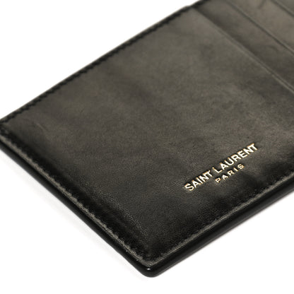 Saint Laurent Calfskin 5 Fragments Card Holder Black 8 of 9