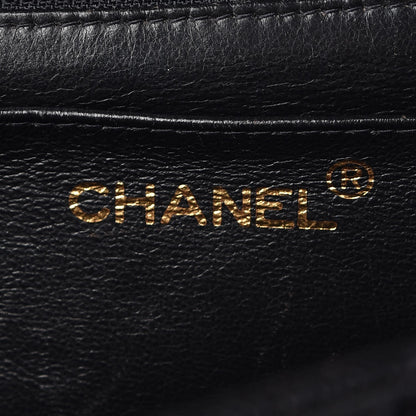 Chanel Caviar Chevron Quilted Maxi Single Flap Black 7 of 15