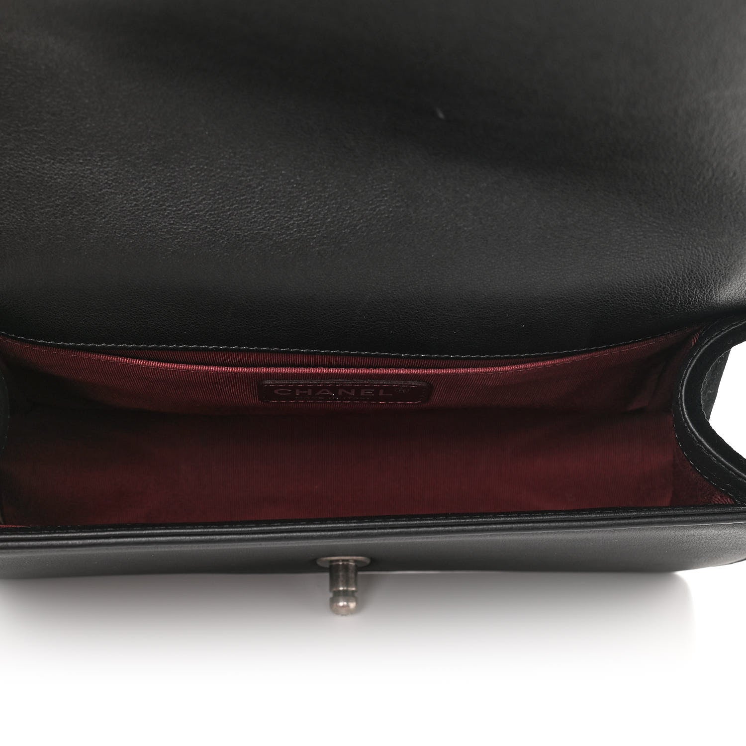 Chanel Velvet Quilted Medium Boy Flap Black 4 of 10