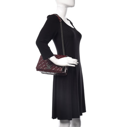 Chanel Goatskin Quilted Medium City Rock Flap Burgundy 2 of 10