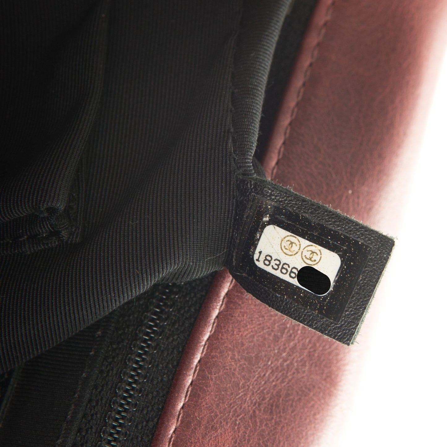 Calfskin Quilted Double Stitch Large Boy Flap Burgundy