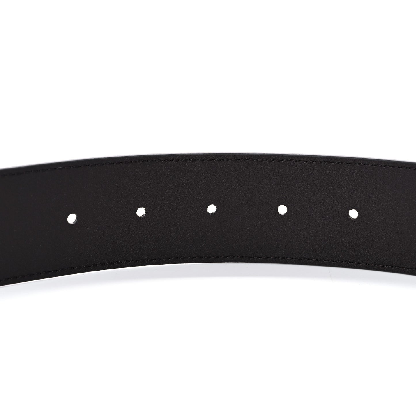 Textured Dollar Calfskin Double G 40mm Belt 95 38 Dark Cocoa
