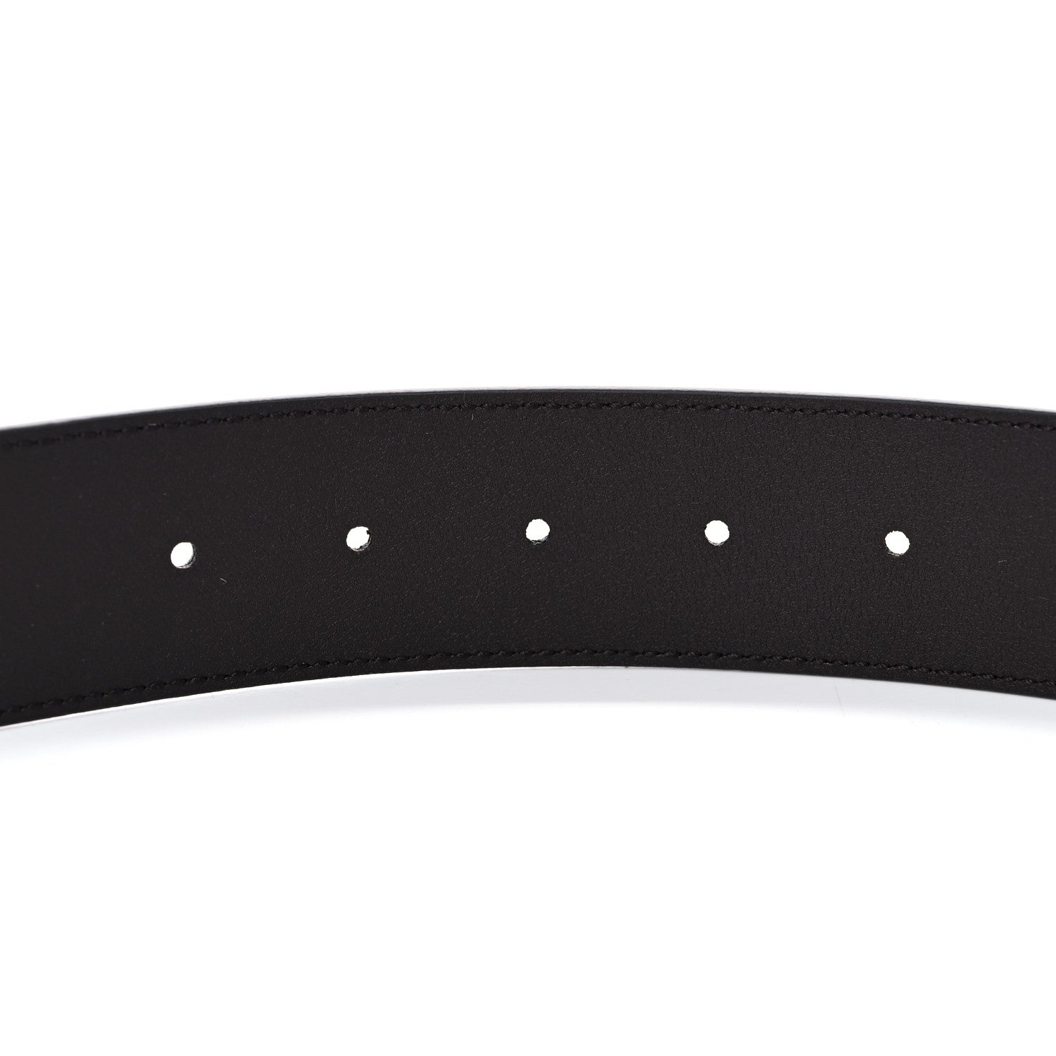 Gucci Textured Dollar Calfskin Double G 40mm Belt 95 38 Dark Cocoa 4 of 4