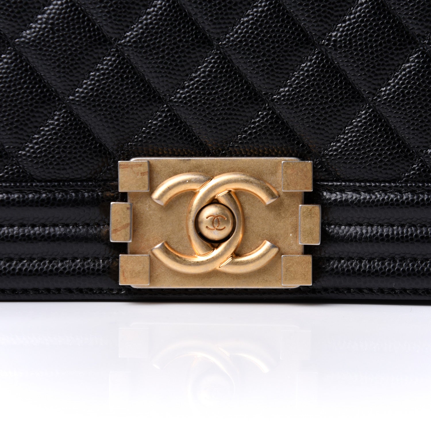 Chanel Caviar Quilted Medium Boy Flap Black 7 of 11