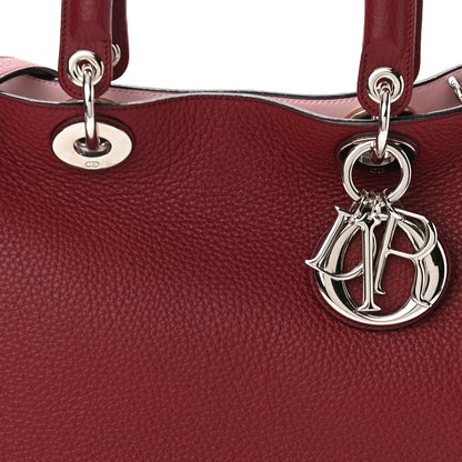 Christian Dior Bullcalf Medium Diorissimo Tote Burgundy 8 of 10