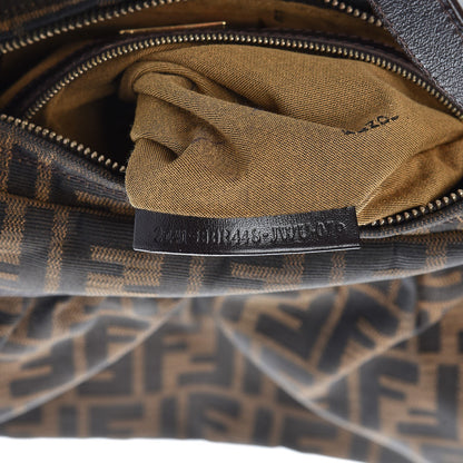 Fendi Zucca Cuoio Lucido Chef Hobo Tobacco Moro 8 of 10