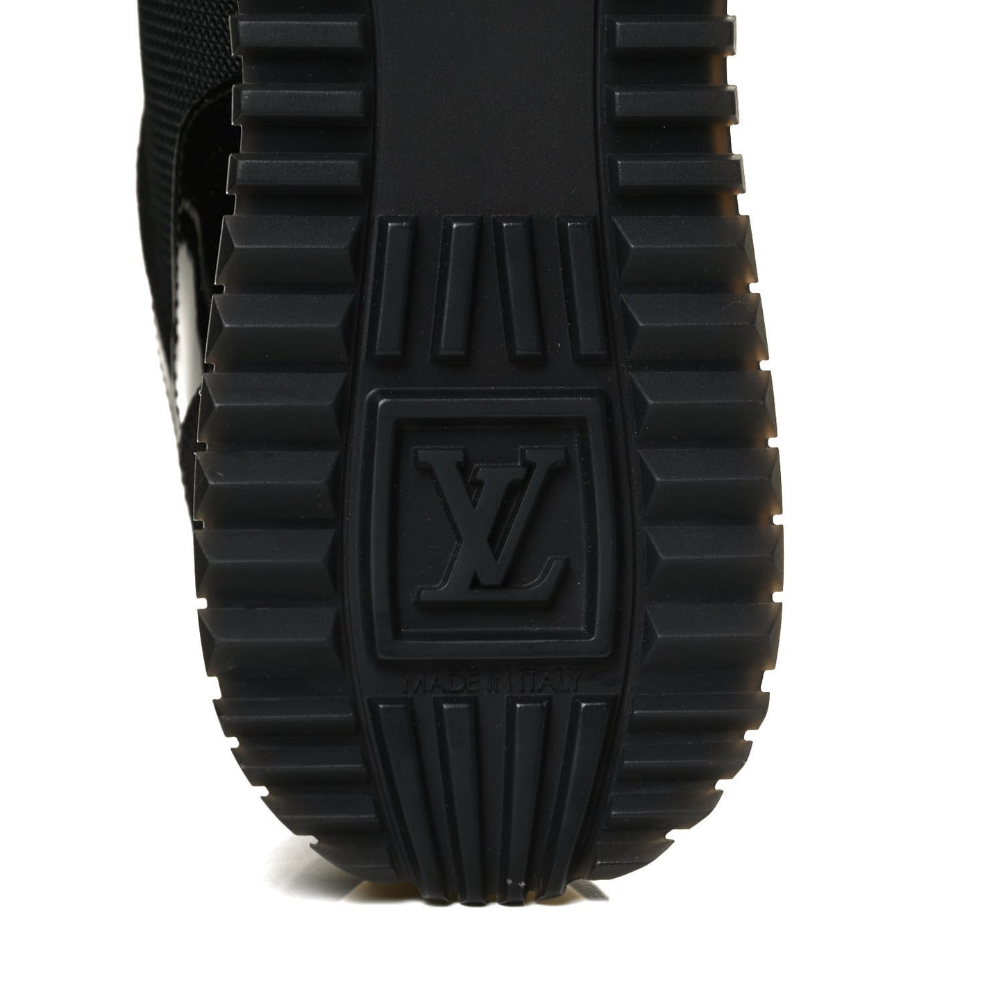 Suede Monogram Run Away Sneakers 37.5 Black