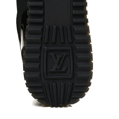 Louis Vuitton Suede Monogram Run Away Sneakers 37.5 Black 8 of 10