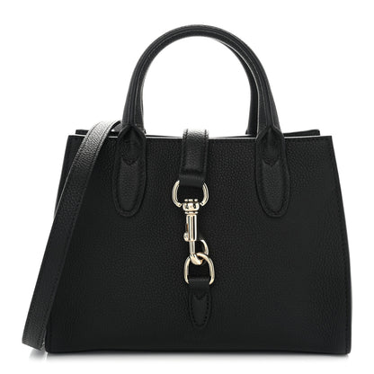 Gucci Pebbled Calfskin Small Jackie Tote Black 1 of 10