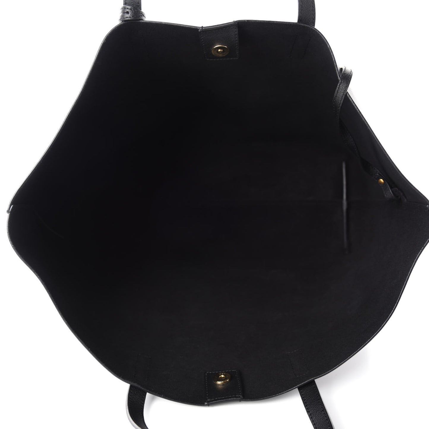 Calfskin Large Shopping Tote Black