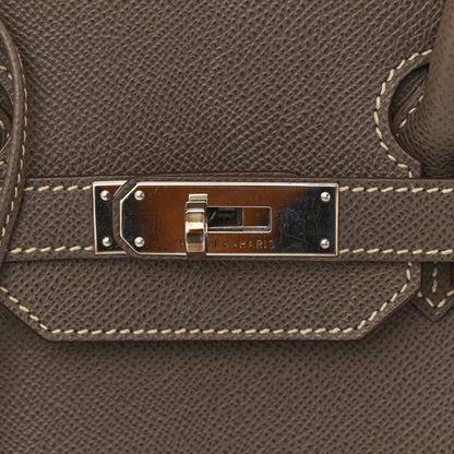 Hermes Epsom Candy Birkin 35 Etain Bleu Thalassa 10 of 16