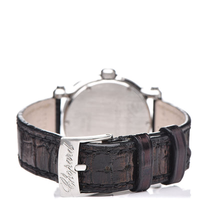 Chopard Stainless Steel Alligator 5 Diamond Pink Mother of Pearl 30mm Happy Sport Quartz Watch 4 of 8