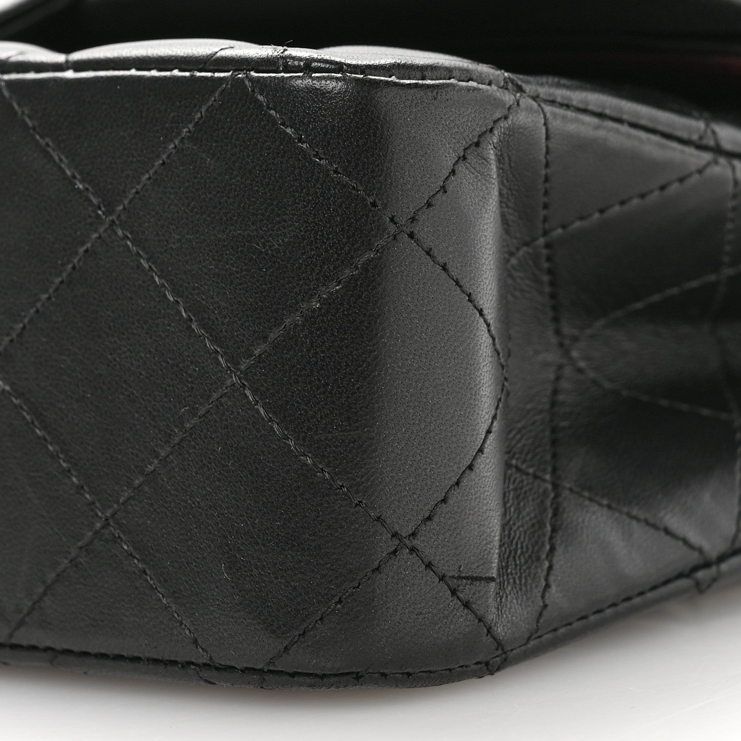 Chanel Lambskin Quilted Medium Double Flap Black 10 of 11