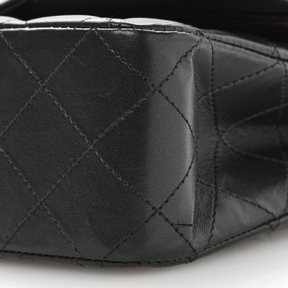 Chanel Lambskin Quilted Medium Double Flap Black 10 of 11