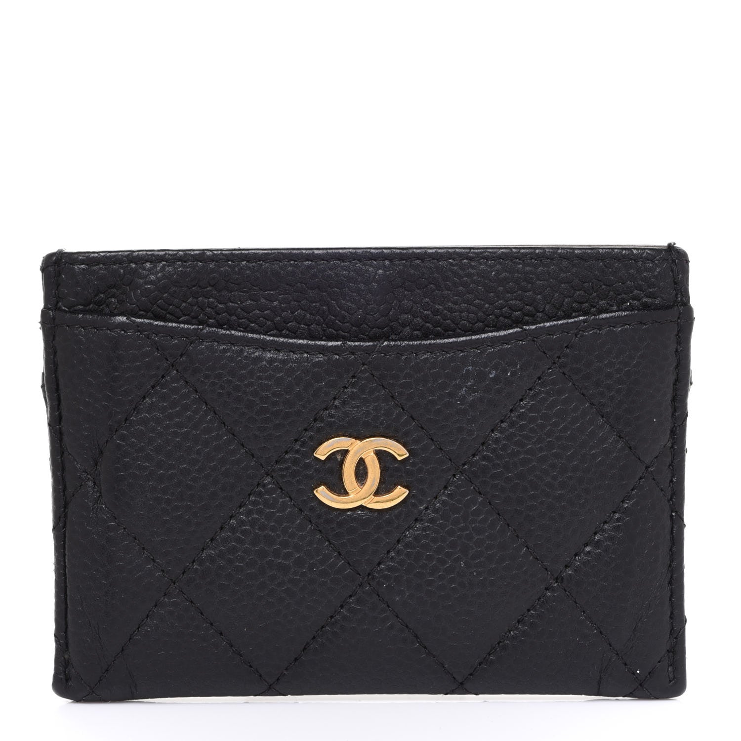 Chanel Caviar Quilted Card Holder Black 1 of 14