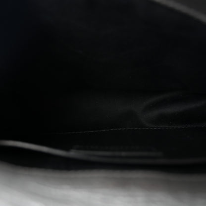 Saint Laurent Crinkled Calfskin Matelasse Monogram Baby Niki Chain Satchel Storm 5 of 12