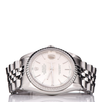 Rolex Stainless Steel 36mm Oyster Perpetual Datejust Watch Silver 16220 3 of 7