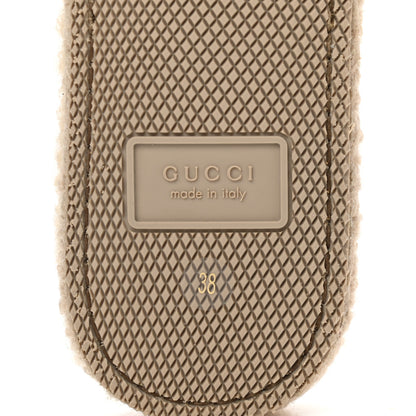 Gucci Nappa Wool Womens Fria Slippers 38 Black Butterscotch 6 of 9