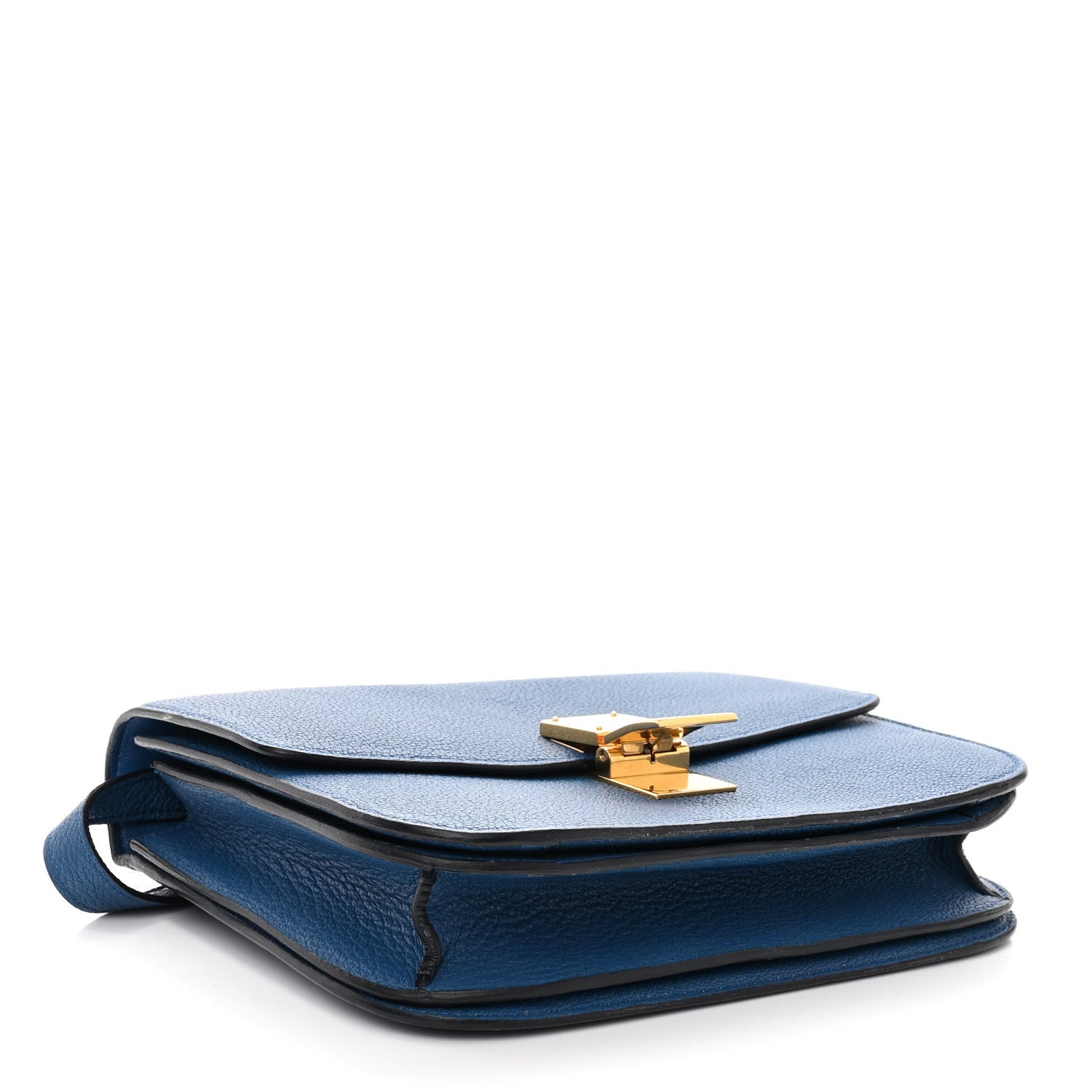 Celine Goatskin Medium Classic Box Flap Bag Deepsea 4 of 13