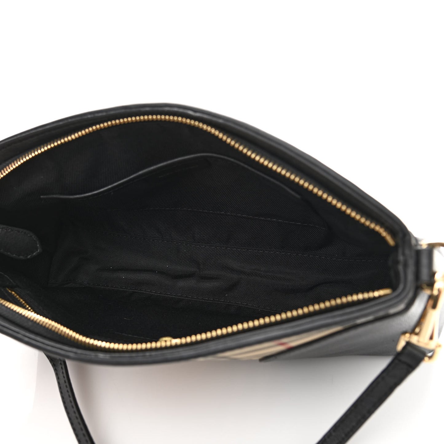 Horseferry Check Small Chichester Crossbody Clutch Bag Black