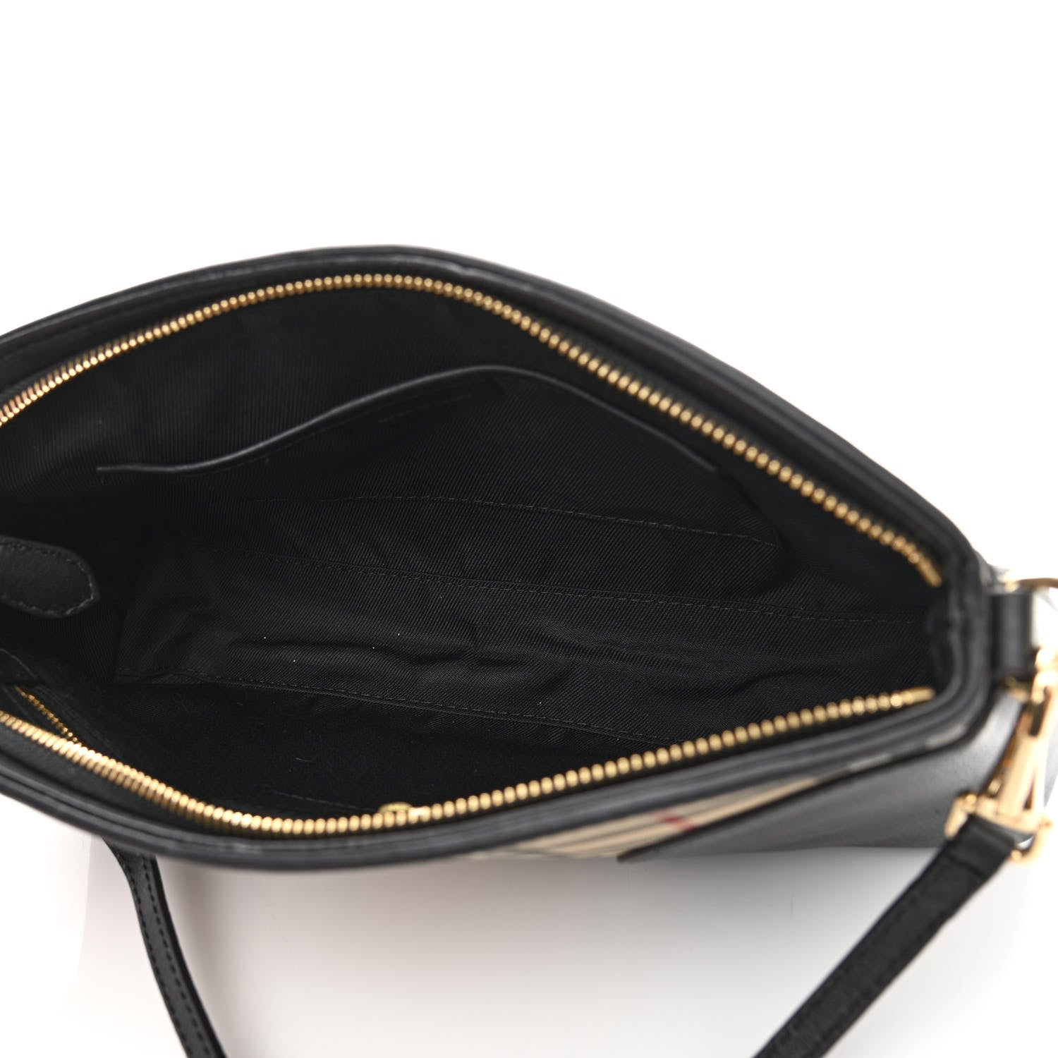Burberry Horseferry Check Small Chichester Crossbody Clutch Bag Black 5 of 12