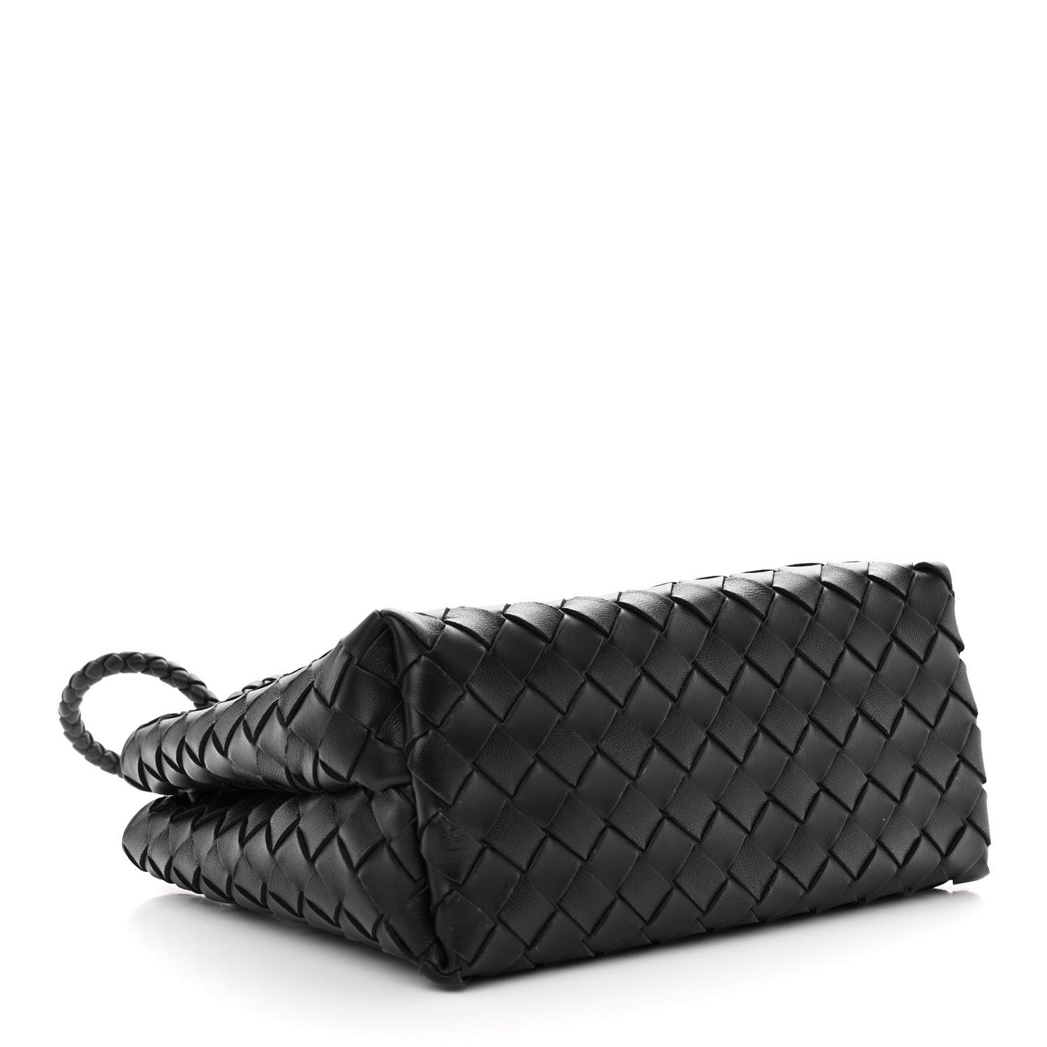 Bottega Veneta Nappa Intrecciato Small Andiamo Shoulder Bag Black 4 of 9