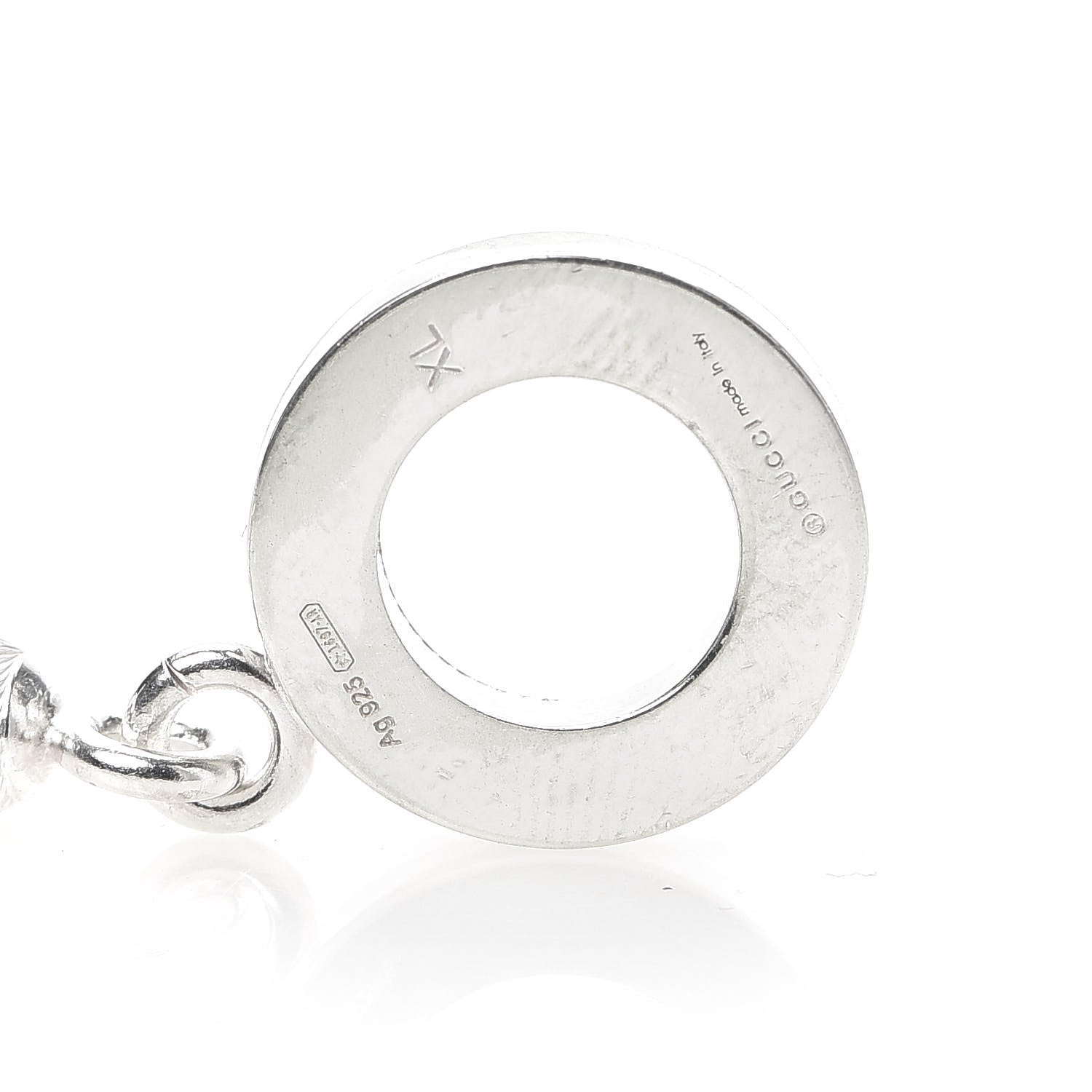 Gucci Sterling Silver Bead Toggle Necklace 5 of 6