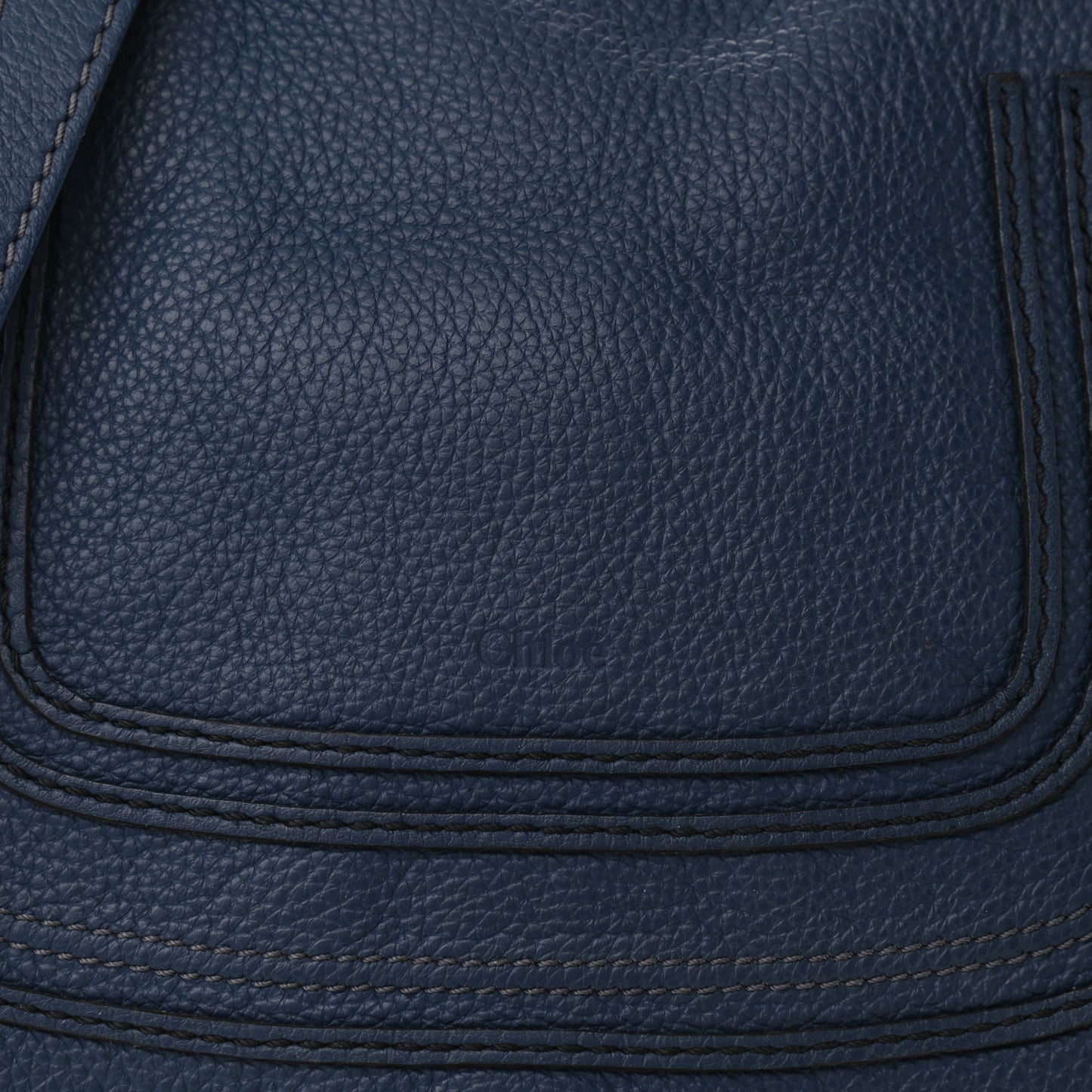 Calfskin Medium Marcie Satchel Royal Navy