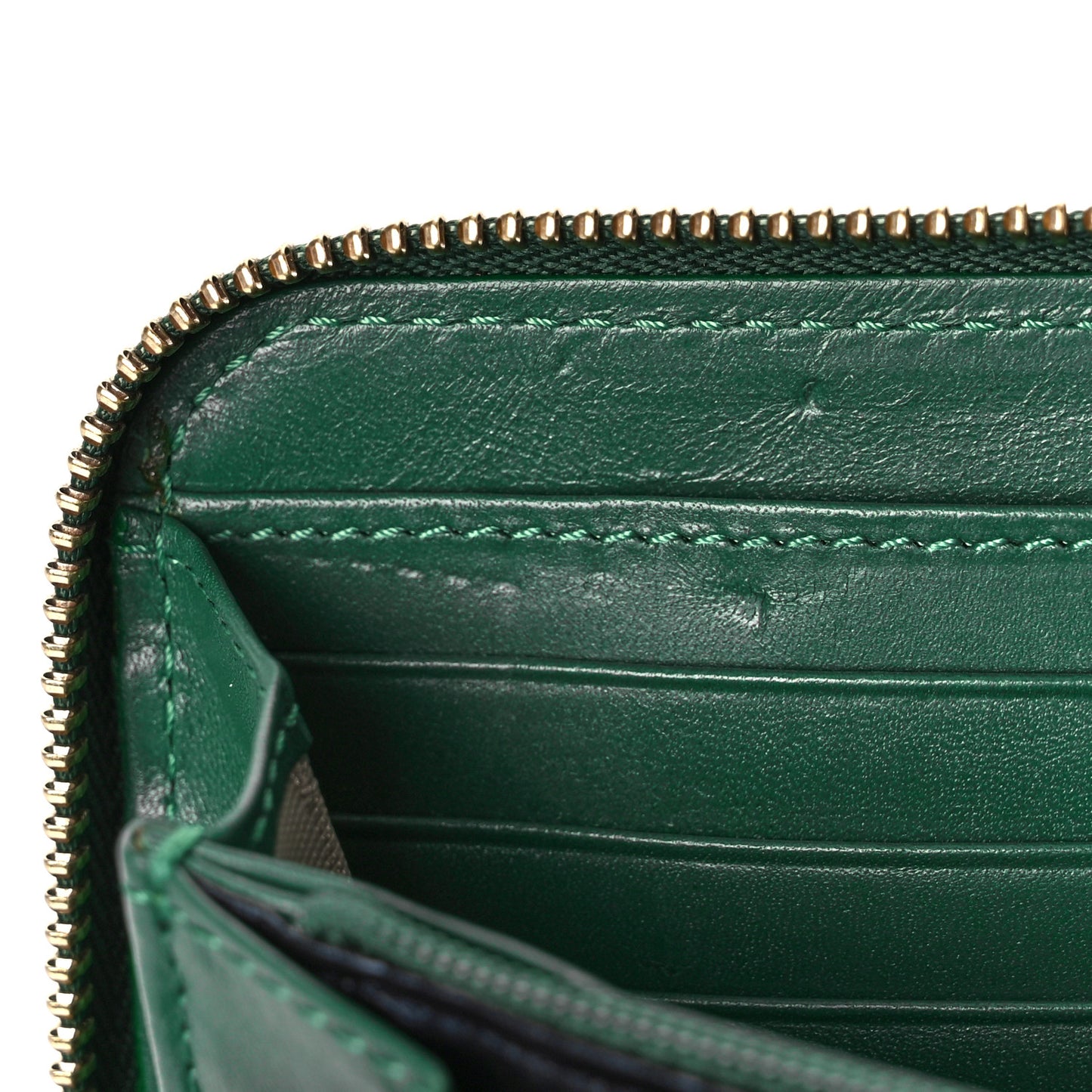 Haymarket Check Large Ziggy Zip Around Wallet Green