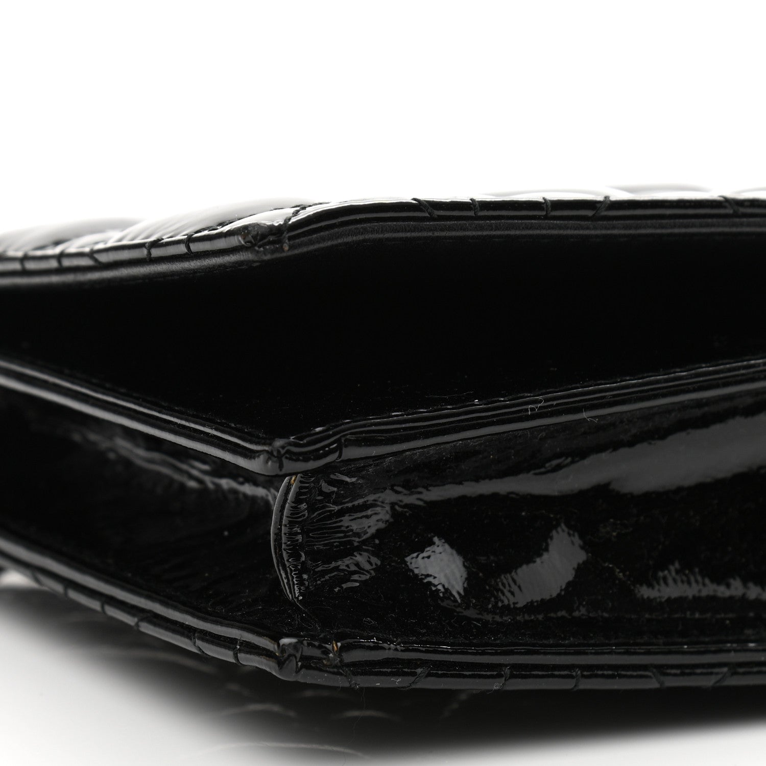 Christian Dior Patent Cannage Lady Dior Convertible Clutch Black 8 of 10