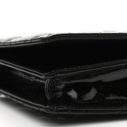 Christian Dior Patent Cannage Lady Dior Convertible Clutch Black 8 of 10