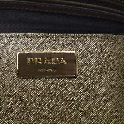 Prada Saffiano Lux Medium Promenade Tote Militare 7 of 17