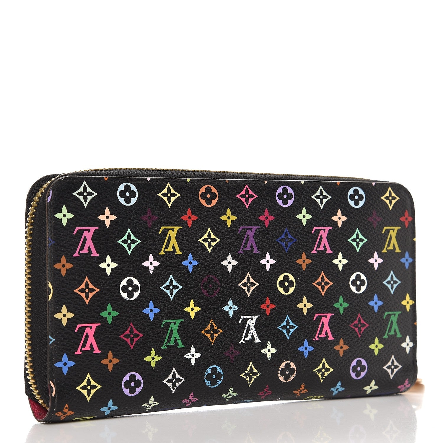 Louis Vuitton Monogram Multicolor Zippy Wallet Black Grenade 3 of 8