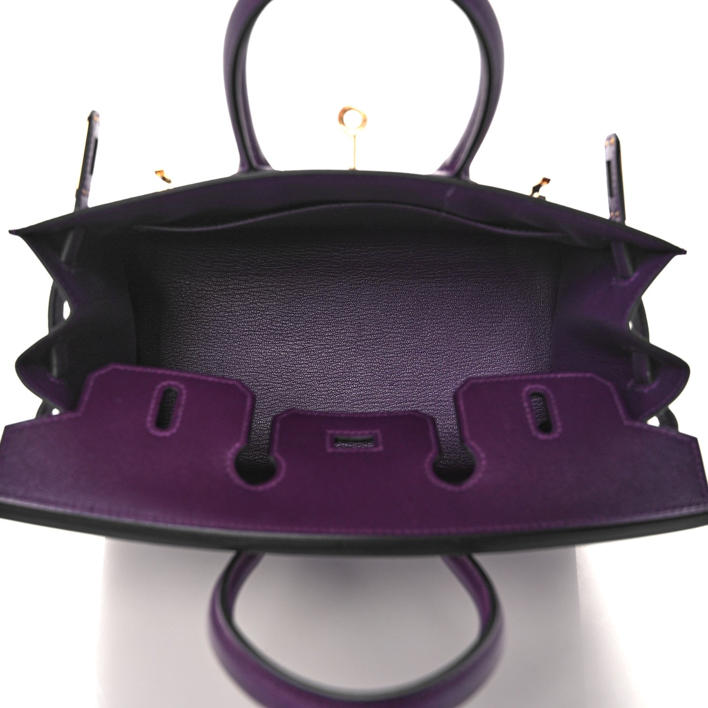 Madame Calfskin Birkin Sellier 25 Cassis