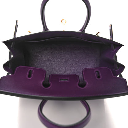 Hermes Madame Calfskin Birkin Sellier 25 Cassis 7 of 34